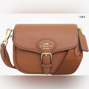 Amelia Saddle Bag LIKE NEW with additional gold link chain